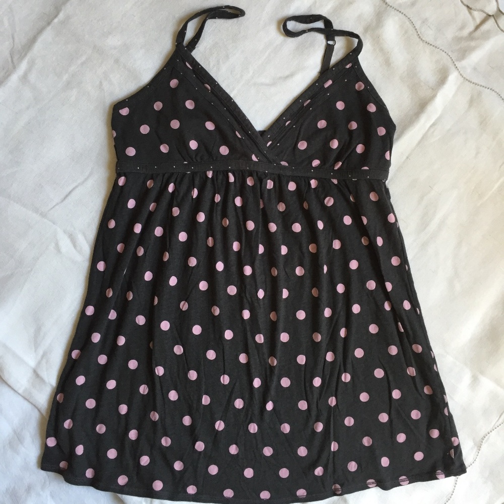 American Eagle outfitters polka dot tank top M
